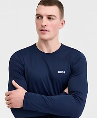 Boss by Hugo Men's Long-Sleeve Uv Protection Rashguard Swim Shirt