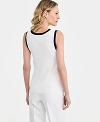 Tahari Asl Women's Scoop-Neck Sleeveless Top