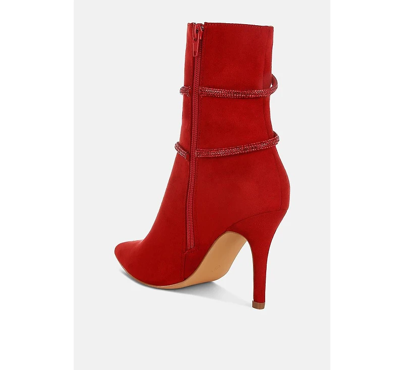 Roda Rhinestone Wrap-Around Stiletto Boots