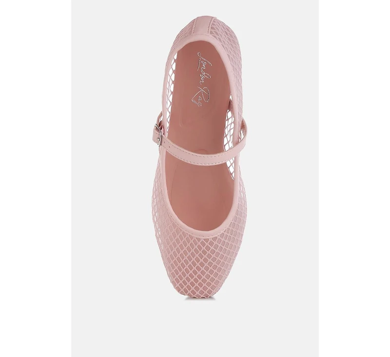 averona mesh mary jane flats