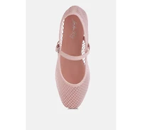 averona mesh mary jane flats