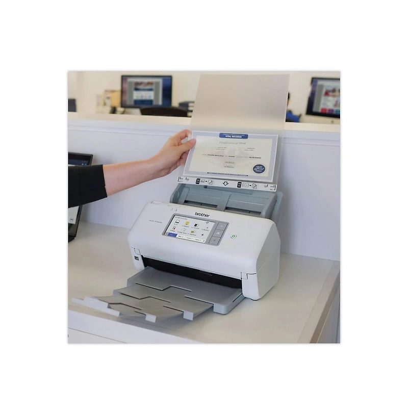 Brother Ads-4700W 600 Dpi Optical Resolution 80 Sheet Auto Document Feeder Professional Desktop Scanner