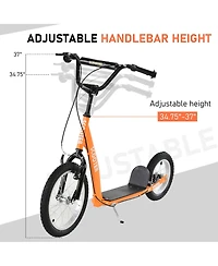 Hongge Adjustable Kick Scooter for Kids Ages 5 Plus