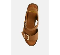Lhasa Real Suede Leather Clog Sandals