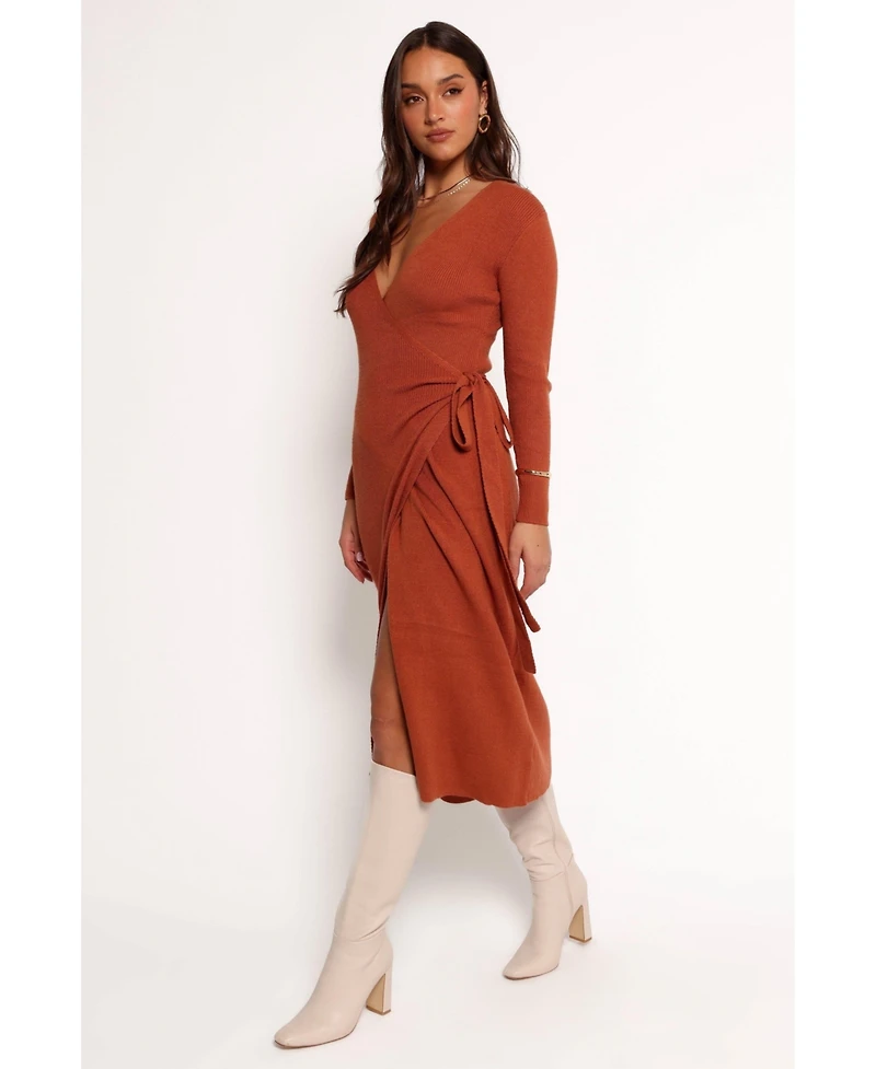 Petal and Pup Kellan Wrap Midi Dress