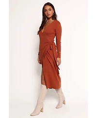Petal and Pup Kellan Wrap Midi Dress