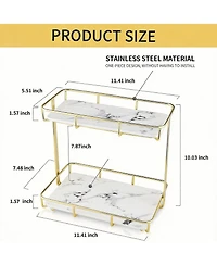 Yigii Stainless Steel Vanity Shelf for Bathroom and Kitchen