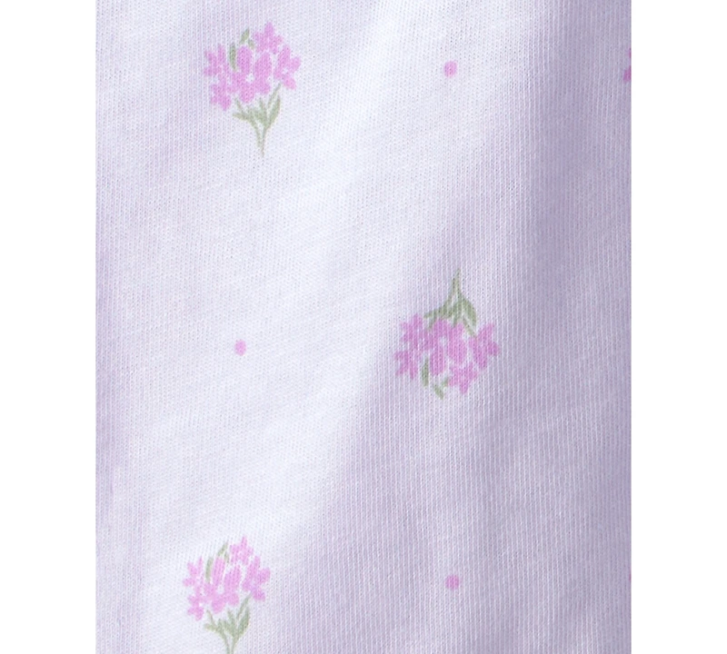 Carter's Baby Girls' 'Little Sister' Printed Short-Sleeve Bodysuit & Pants, 2-Piece Set