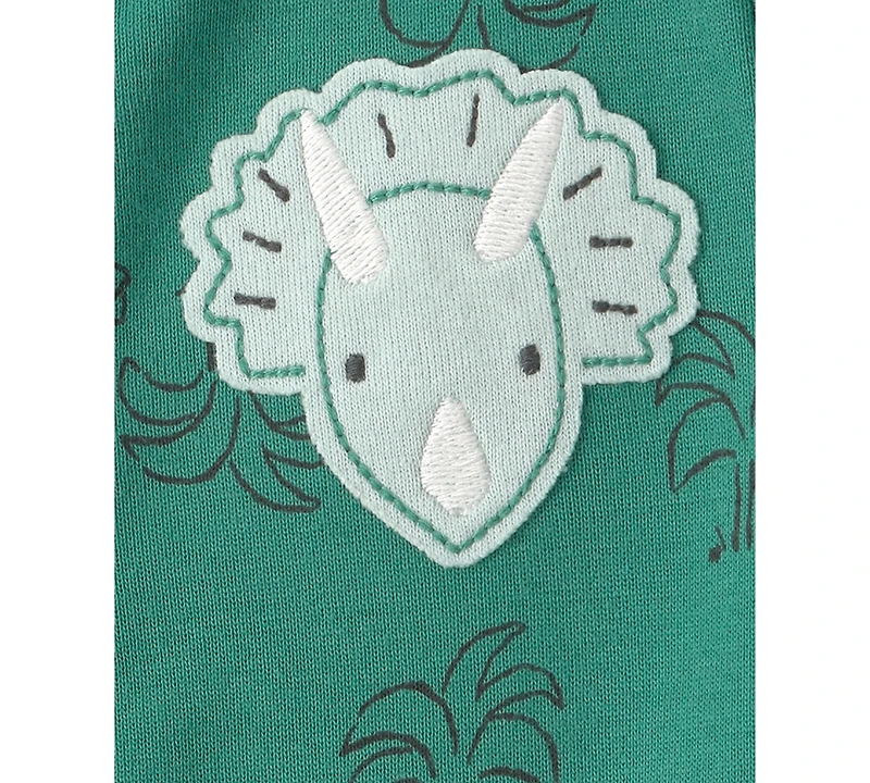 Carter's Baby Boys' Dinosaur Print Short-Sleeve Romper