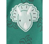 Carter's Baby Boys' Dinosaur Print Short-Sleeve Romper