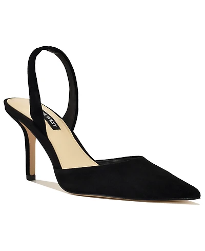 Nine West Women's Paytie Suede Slingback Pumps