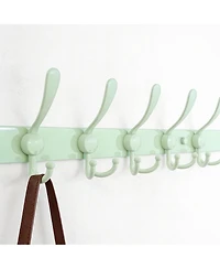 Yigii Stainless Steel 5-Tri Hook Wall Rack for Coats, Hats, Towels, Purse, Scarfs, Robes