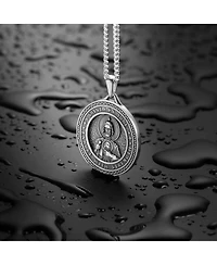 Vincero Men's St. Jude Pendant – 21" Silver Chain