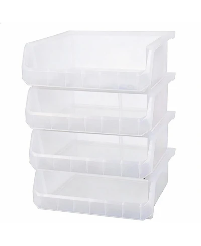 Yigii Extra Large Stackable Storage Bins for Home Organization 4-Pack
