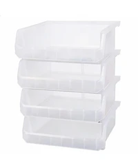 Yigii Extra Large Stackable Storage Bins for Home Organization 4-Pack