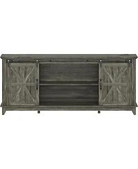 gaomon 66" Farmhouse Home Tv Stand for Up to 75" Television, Entertainment Center with Storage & Adjustable Shelf