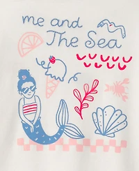 Carter's Girls' Toddler 2T-5T Mermaid French Terry Pull-On Sweatshirt