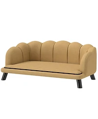 Aostirmotor Pet Sofa Bed with Coffee Pearl Design