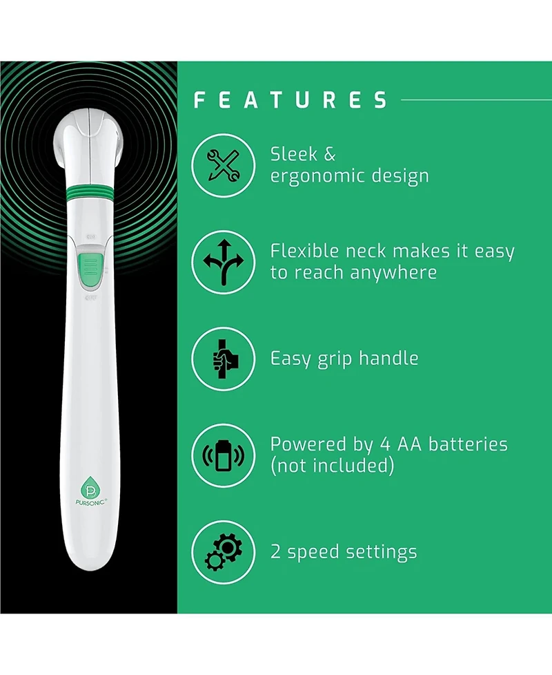 Pursonic Ultimate Recovery Duo: Handheld Massager & Vibrating Massage Ball