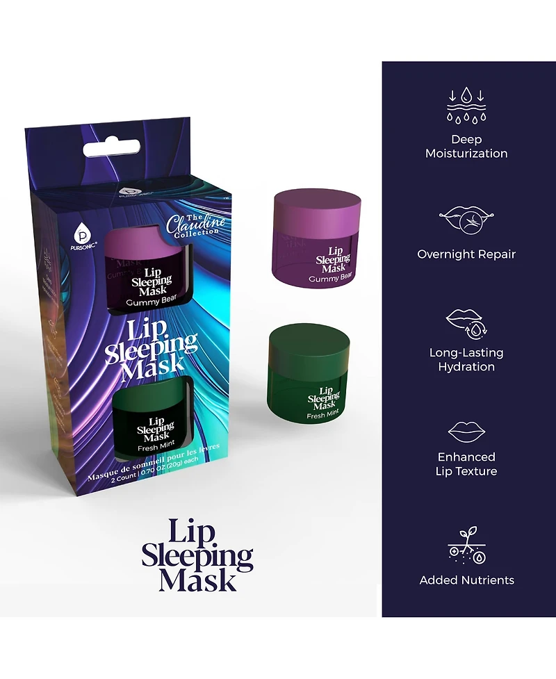 Pursonic Skincare: Complete 7-in-1 Led Light Therapy & Overnight Lip Care Collection