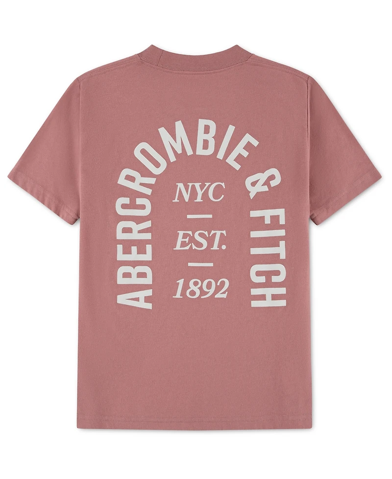 abercrombie kids Boys' Crewneck Nyc Est 1892 Logo T-Shirt
