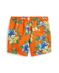 Polo Ralph Lauren Boys' 2-7 Hibiscus Print Traveler Swim Trunks