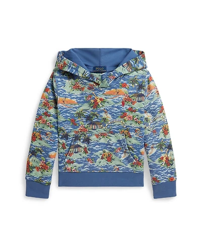 Polo Ralph Lauren Boys' 2-7 Tropical-Print Ribbed Cuff Hoodie