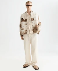 Scotch & Soda Men's Scenery Long-Sleeve Overshirt