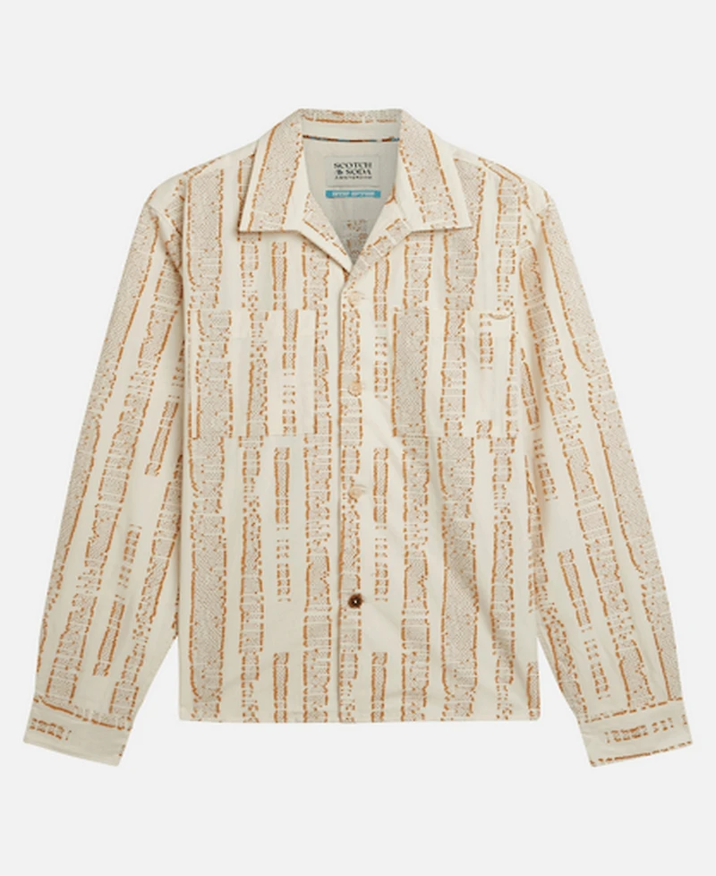 Scotch & Soda Men's Jacquard Boxy-Fit Shirt