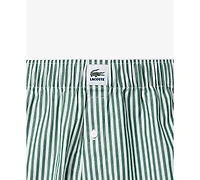 Lacoste Men's Straight-Fit Woven Boxers, 3-Pack