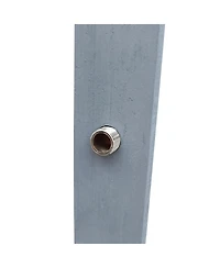 flynama Wooden Outdoor Garden Pool Shower with Chassis Board Weather Resistant Fir Wood Shower for Patio Terrace Backyard Camping