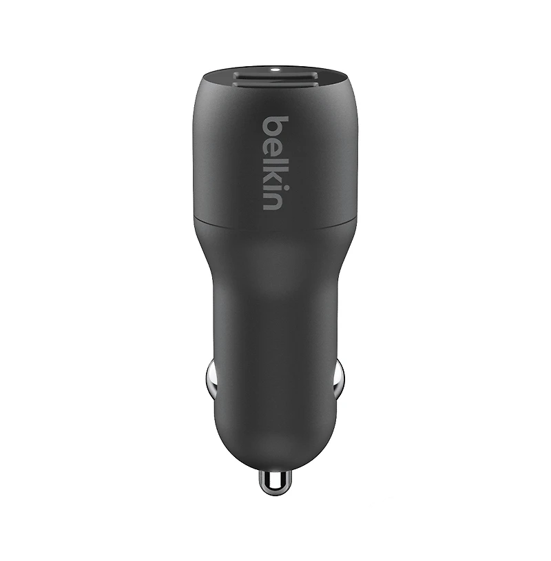 Belkin BoostCharge Dual Usb-a Car Charger 24W and Usb-a to Lightning Cable