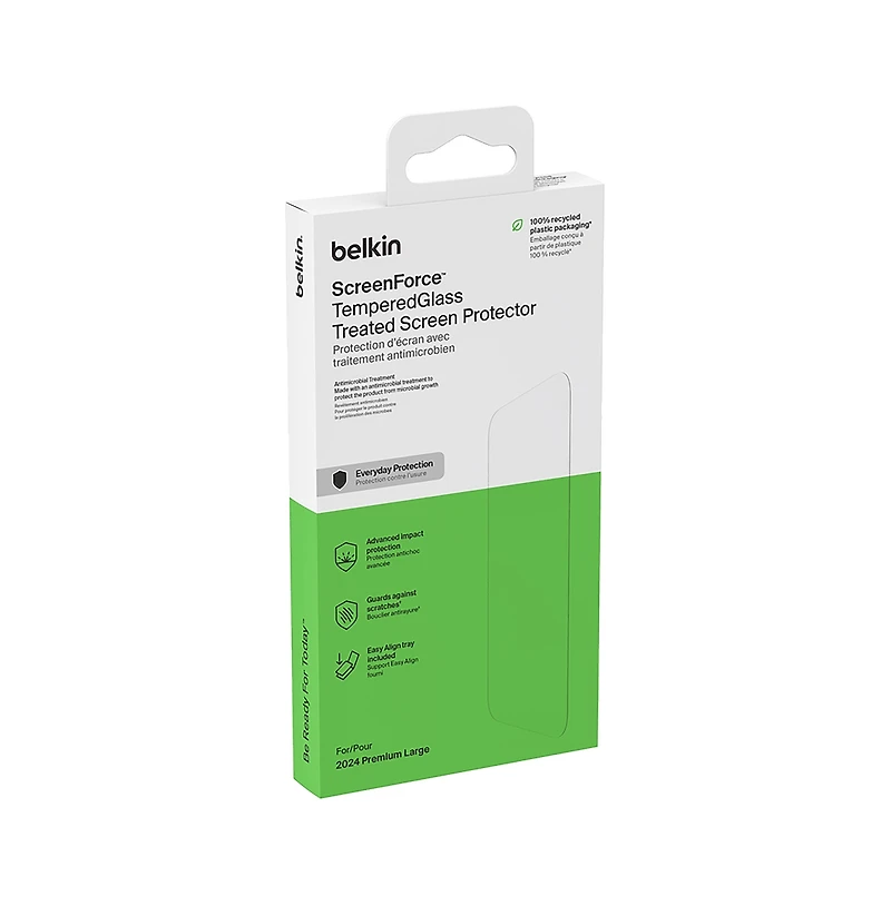 Belkin ScreenForce TemperedGlass Treated Screen Protector for Apple iPhone 16 Pro Max