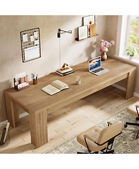 Tribesigns 78.7-Inch Extra Long Computer Desk, Two Person Double Gaming Desk for 2 People, Workstaion