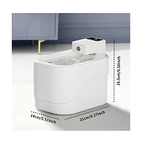 Aostirmotor Smart Sensor Pet Water Fountain, 2000ml/68oz Automatic Dispenser for Cats & Dogs, White