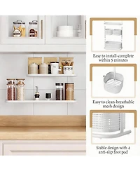 Yigii 360 Degree Rotating 3-Tier Organizer for Bathroom, Bedroom, Office