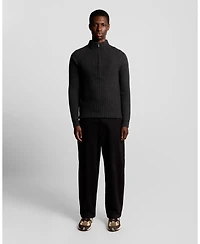 Lyle & Scott Men's Ribbed Half Zip Sweater