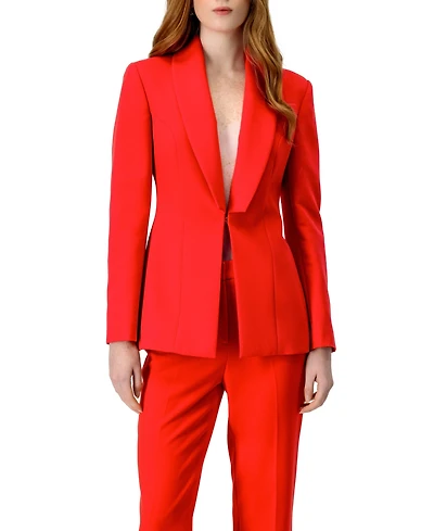 Ivonne Women's Blazer with Shawl Lapel