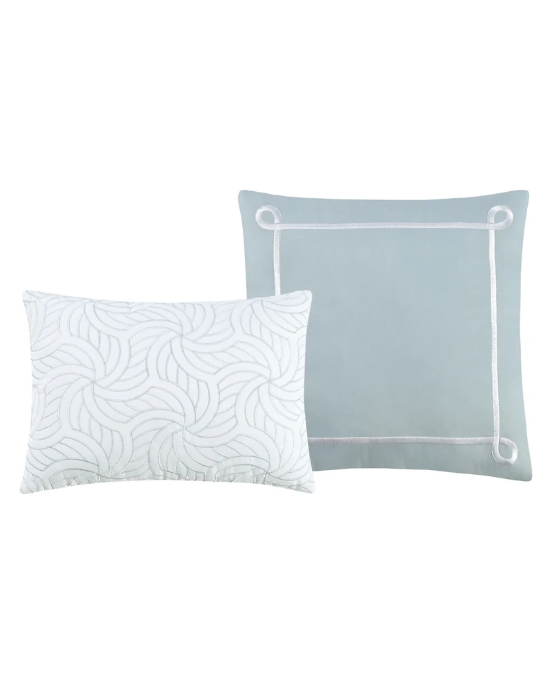 Enchante Accessories 9-Pc. Reversible Jacquard Microfiber Comforter Set