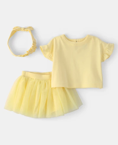 Carter's Baby Girls' Top, Skort and Headband, 3-Piece Set