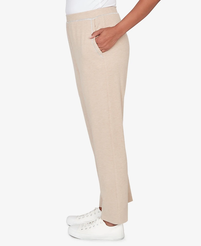 Alfred Dunner Petite Straight Leg Pull-On Pants