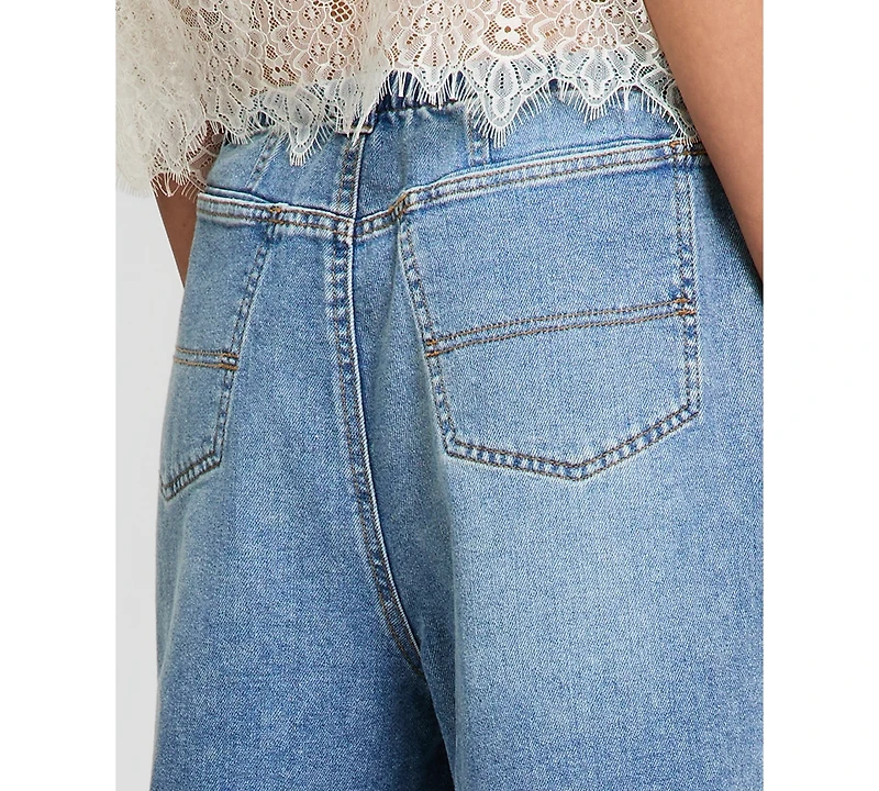 And Now This Women's Tie-Waist Drapey Jeans, Macy's Exclusive