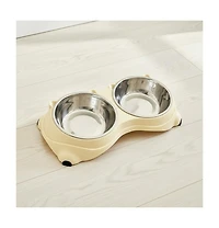 Aostirmotor Macaron Stainless Steel Pet Bowl Set, 2 x 600ml Bowls