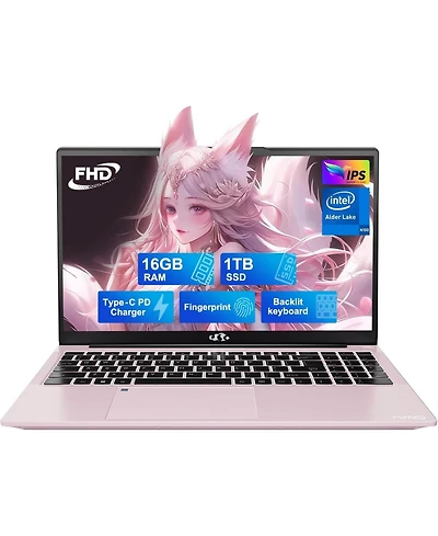 Nimo 15.6" Fhd Student Laptop Intel 12th Gen N100 16GB Ram 1TB Ssd Backlit Keyboard