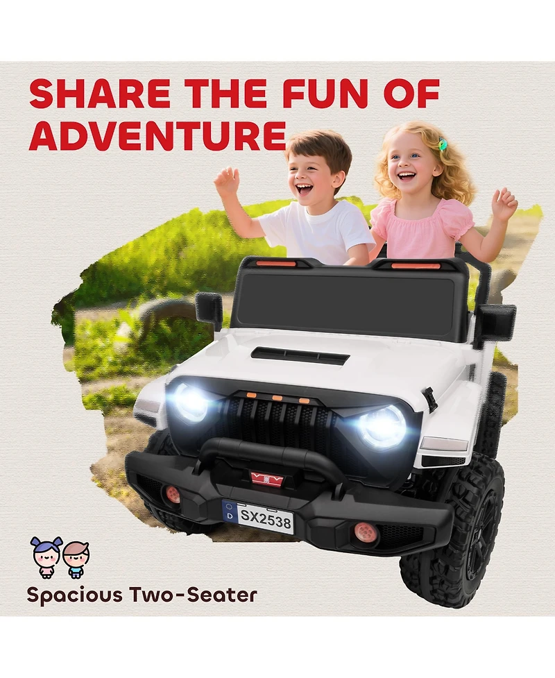 Hongge 24V Two Seat Kids Electric Ride On Truck with Remote