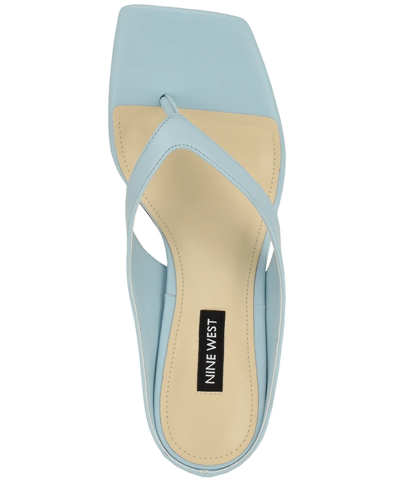 Nine West Women's Olanna Slip-on Kitten Heel Sandals