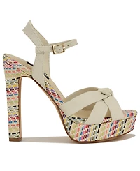 Nine West Women's Windee Knotted Platform Stiletto Sandals