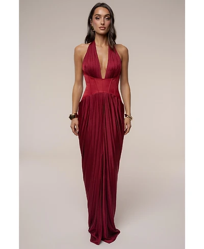 Jluxlabel Women's Drape And Destiny Maxi Dress