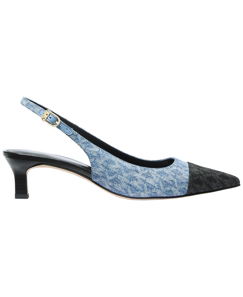 Michael Kors Women's Pointed Toe Cap Slingback Pumps