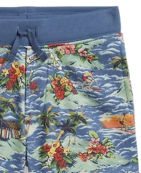 Polo Ralph Lauren Boys' 2-7 Tropical-Print Drawstring Shorts